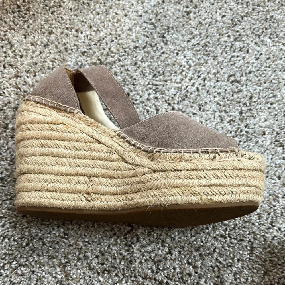Soludos Tan Espadrille Wedge Sandals